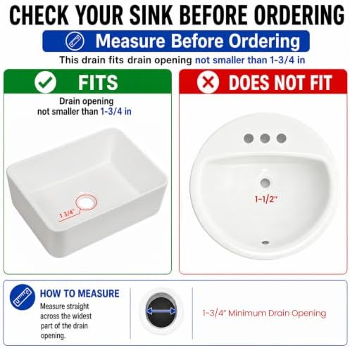 Bathroom Sink Drain with Overflow - Image 2
