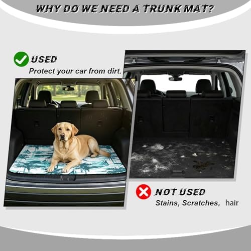 Teal Palm Pet Friendly Trunk Mat 29"x39" - Image 4