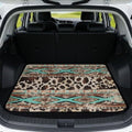 Brown Tribal Trunk Mat for SUV Sedan Hatchback 29"x39" by Darisoco
