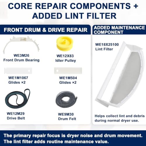 WE49X20697 Dryer Bearing Kit Replacement - Image 4