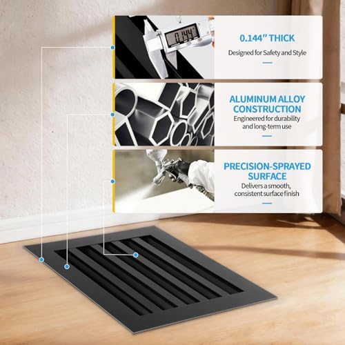 12x10 Modern AC Vent Cover, Decorative Air Vent Register Grille - Image 5