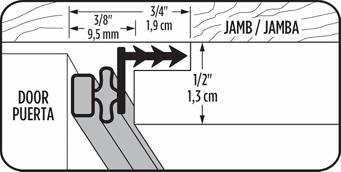 MD Building Vinyl Magnetic Strip Door Seal Kit, Fits 36in - Image 6