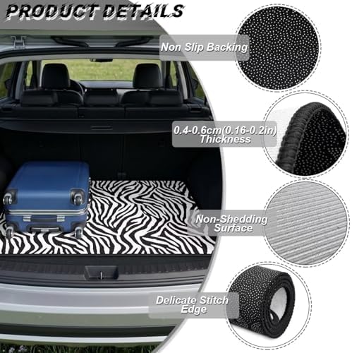 Zebra Stripe Waterproof Car Trunk Mat 29"x39" - Image 6