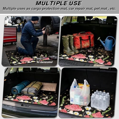 ELEQIN Mushroom Butterfly Car Trunk Mat - Image 3