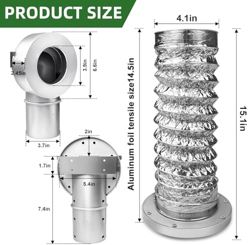 Magnetic Dryer Vent Connector Kit, Low Profile 90 Degree - Image 3