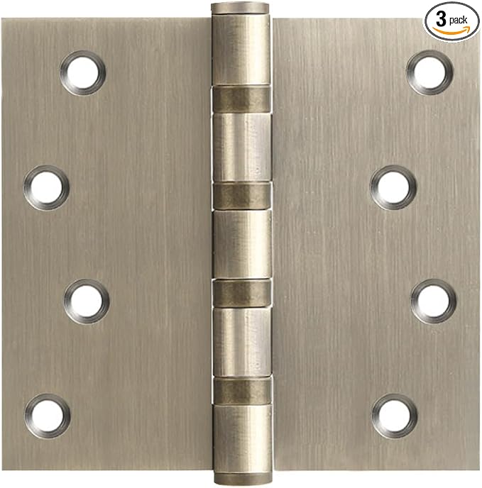 VOLUKA 3 Pack Stainless Steel 4'' Door Hinges by VOLUKA