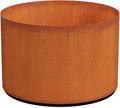 Corten Steel Planters Large Round 36x24 Inch | Extra Large Outdoor Planters by Plantercraft