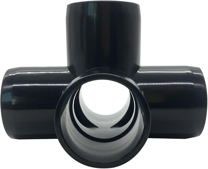3/4“ Tee PVC Fitting 5 Way Elbow Connector, Furniture Grade 90 Degree Elbow - Image 4
