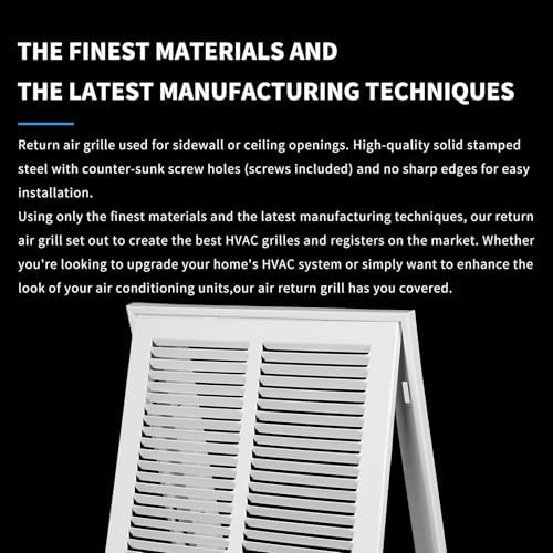 12x12 Return Air Grille Return Vent Cover - Image 4