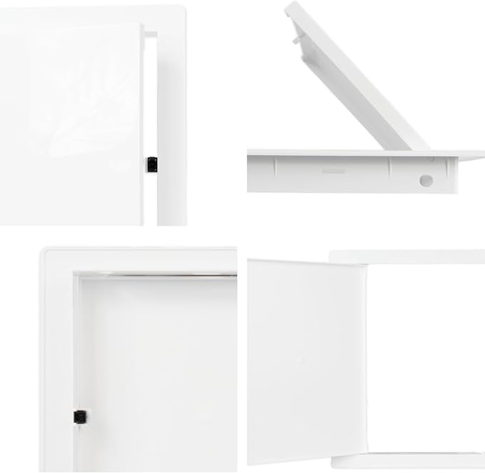 Vent Systems 8" x 8" Push-to-Open ABS Access Door – White Plastic Access Panel - Image 9
