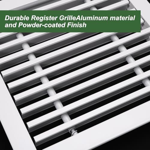 PATIKIL 8x4 Inch Linear Bar Air Vent Grille, Removable Aluminum Register Vent - Image 4