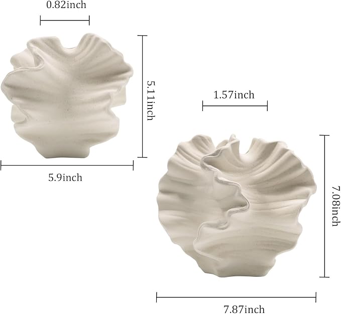 Ceramic Vase - Set of 2 for Home Decor, Living Room、 - Image 6
