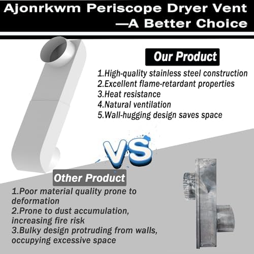4" Periscope Dryer Vent 9.5-14.5", Telescoping Stainless Steel - Image 6