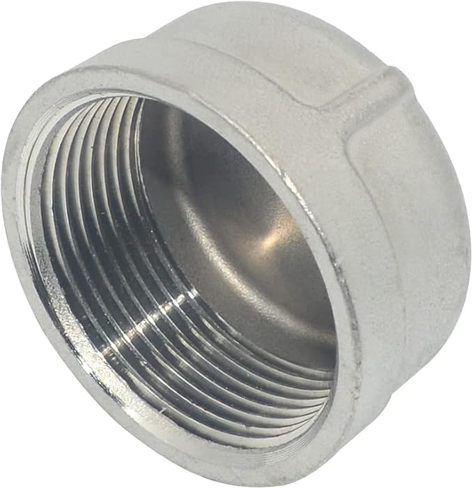 1-1/2" 1.5" Cap, NPT Female Threaded Cast Pipe Fitting, Stainless Steel 304 - Image 3