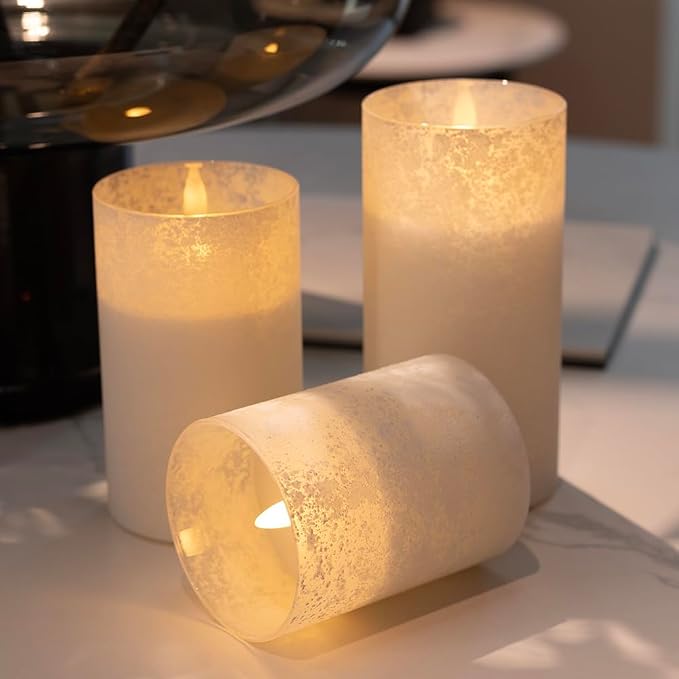 ANGELLOONG White Candles Battery Operated - Image 2