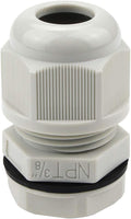 XHF 50 Pcs 3/8" IP68 Strain Relief Nylon Cord Grip Waterproof NPT Cable Glands by XHF