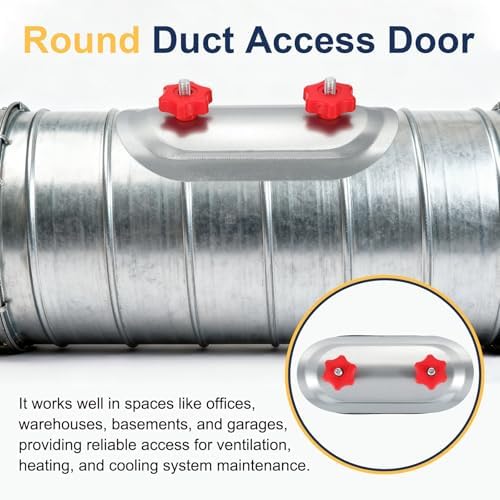 PATIKIL 4" Round Duct Access Door, Duct Maintenance Access Door Galvanized - Image 6