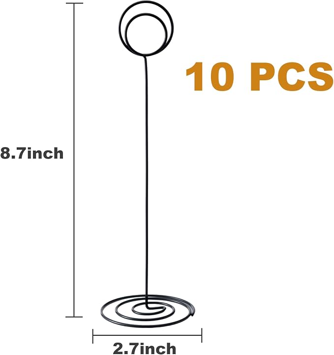 Table Number Holders, Photo Holder | Picture Holder, Cards Stand Name Menu Clips - Image 2