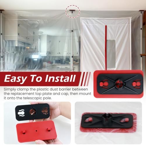 2Set Dust Proof Barrier Head 2 Heads & 2 Top Plates Pack - Image 5
