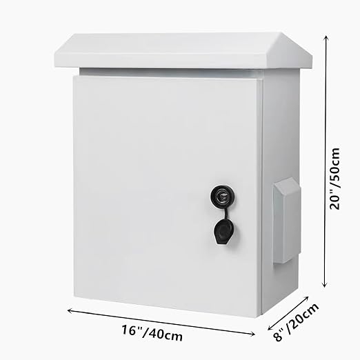Outdoor Electrical Box with Thermostat and Cooling Fan 20'' x 16'' x 8'' - Image 5