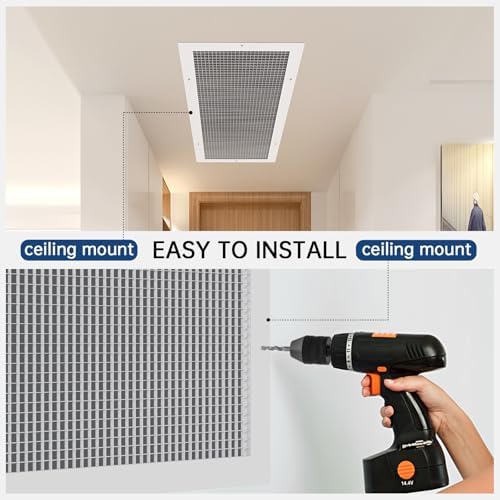 14x30 Inch Eggcrate Return Air Grille HVAC Wall Ceiling Duct Cover - Image 5