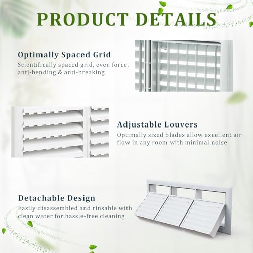 24x8 Adjustable Air Supply Grille - Image 3