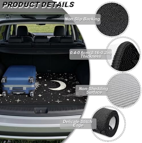 Celestial Sun Moon Trunk Mat Universal Waterproof Cargo Liner Heavy Duty - Image 6