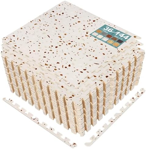 Sorbus Wood Grain Floor Tiles Foam Mat EVA Interlocking Mats Tile 3/8-Inch by Sorbus
