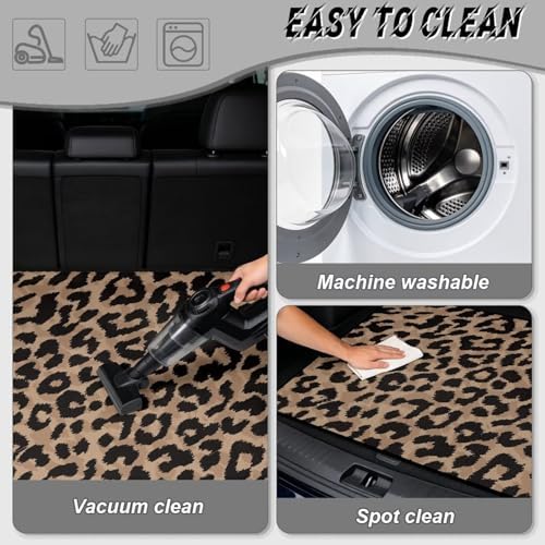 Brown Leopard Universal Car Trunk Mat - Image 5
