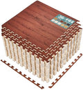 Sorbus Wood Grain Floor Tiles Foam Mat EVA Interlocking Mats Tile 3/8-Inch by Sorbus