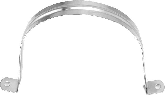 QWORK 4" Rigid Pipe Strap Clamp, 10 Pack Strap-U Bracket Tube Clip, Heavy Duty - Image 8