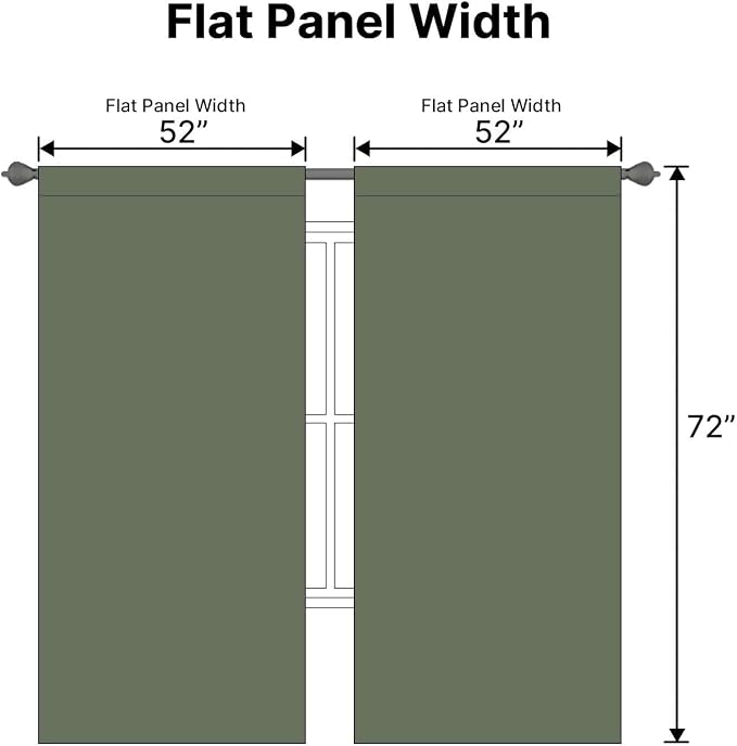 H.VERSAILTEX Blackout Curtains Thermal Insulated Window Treatment Panels Room - Image 7