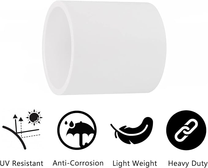 10Pack 1-1/2" PVC Pipe Coupling Adapter Pipe Fittings Contractor Pack Schedule - Image 3