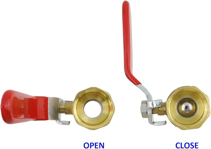 Brass Ball Valve Shut Off Switch 3/4" Female to 3/4" Female | Thick Brass - Image 3