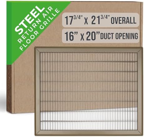 Fits 16x20 and 20x16 Duct Opening | Return Air Floor Grille by Handua | by Handua