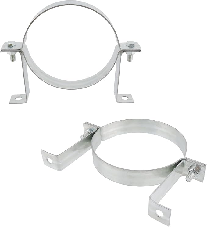 Dnyta 2 Pcs 6 Inch Vent Wall Strap, Gas Vent Pipe Strap, Tube Clamps | Chimney - Image 4
