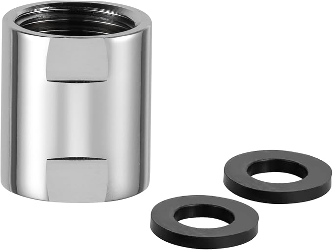 OFFO Shower Pipe Fitting, Brass Converter Adapter, G1/2 x G1/2 in Female Thread by OFFO