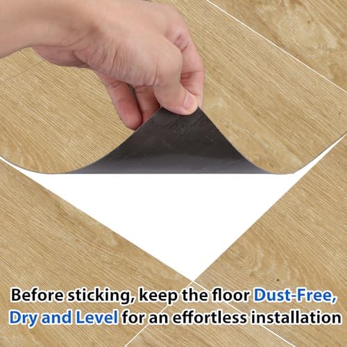 AKOLAFE 40 Sheet Vinyl Flooring 12x12 Peel and Stick Floor Tile Waterproof - Image 5