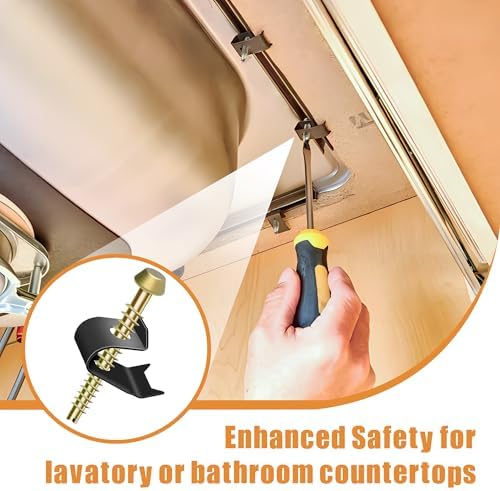 14 Pack Undermount Sink Clips, Countertops up to 1-1/2" Thick - Image 6