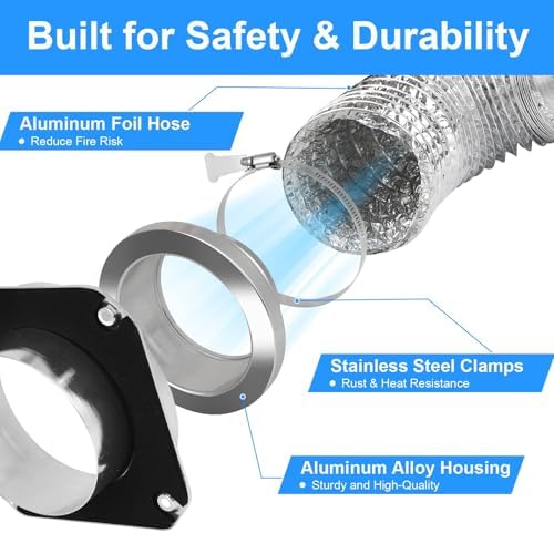 Magnetic Dryer Vent Connector Kit DV180 Aluminum Alloy Shell Magnetic Dryer - Image 3