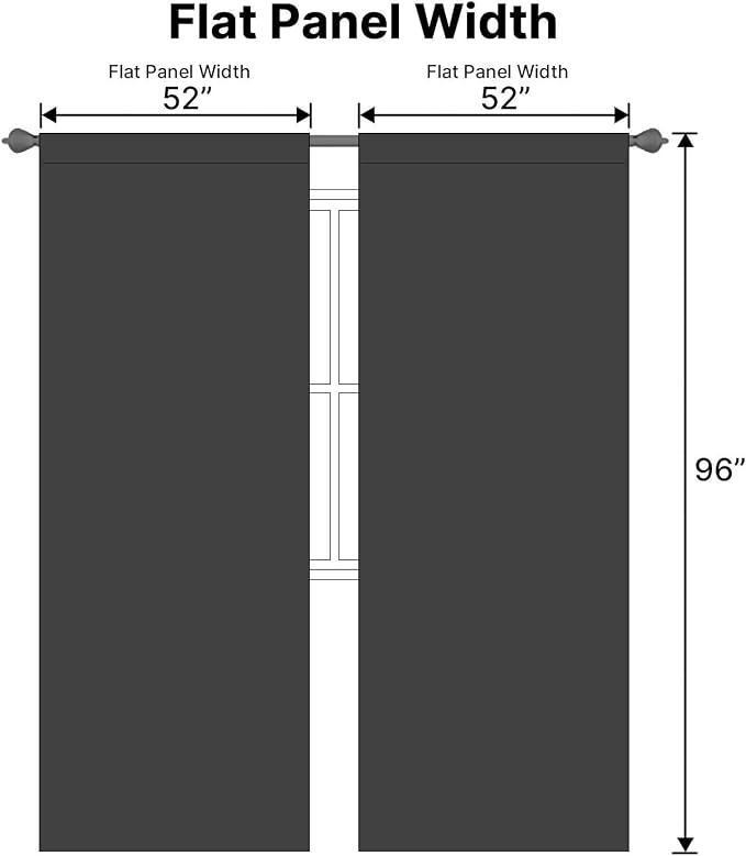 H.VERSAILTEX Blackout Curtains Thermal Insulated Window Treatment Panels Room - Image 7