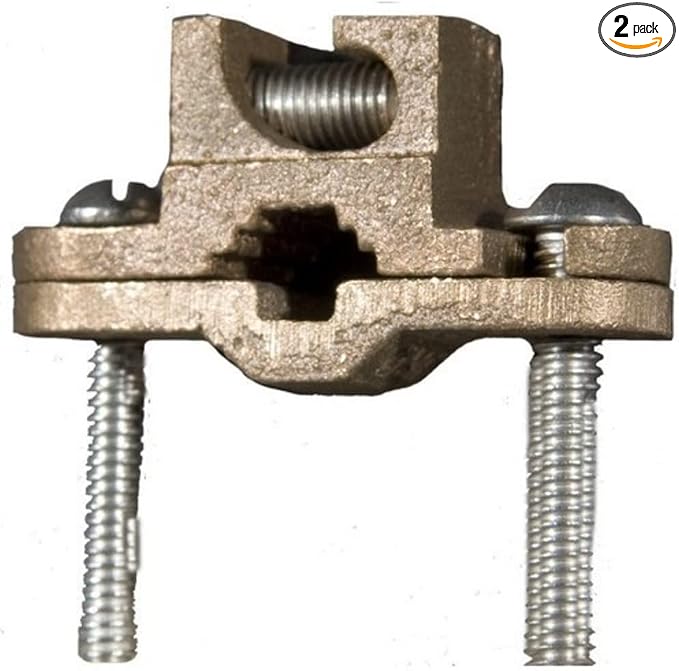 Morris Products 91652 Ground Lay in Clamp, 1/2-1" Pipe Range, 3/8-1" Rebar Range by Morris