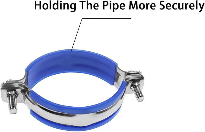 Adjustable Pipe Bracket Clamp, Heavy Duty Split Ring Hanger, TTZEZE SUS304 Wall - Image 7