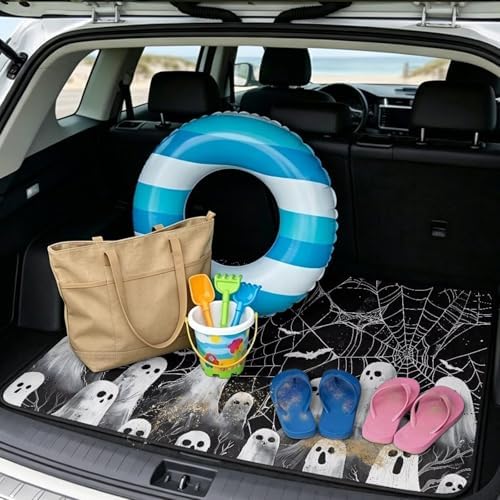 Black Ghost Web All Weather Trunk Mat 29"x39" - Image 2