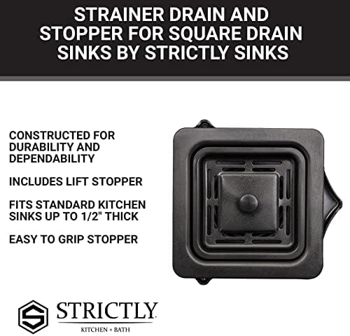Strictly Sinks Stainless Steel Square Garbage Disposal Adapter - Image 3