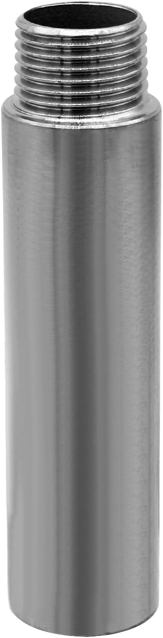 Stainless Steel Pipe Fitting 3/8" NPT Male x 3/8" NPT Female Thread Nipple Cast - Image 2