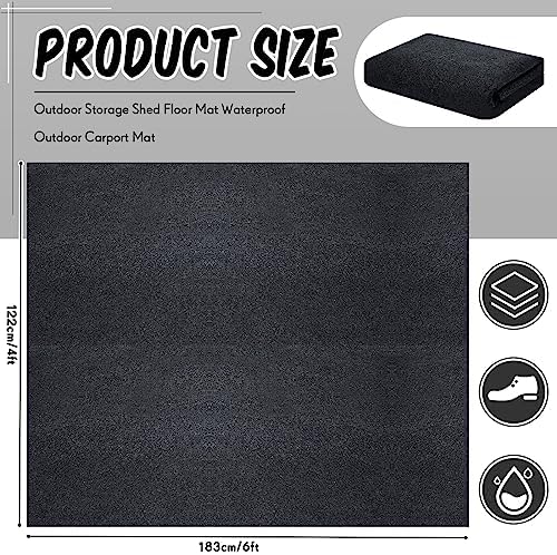 Shed Floor Mat 6 x 4 ft, Waterproof PE Backing - Image 2