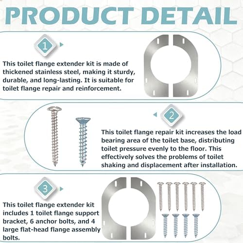 490‑11322 Toilet Flange Repair Kit, Closet Flange Floor Support - Image 3
