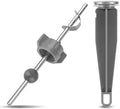 2pcs Sink Drain Parts, Lavatory Pop Up Center Piece Assembly by PEUTIER