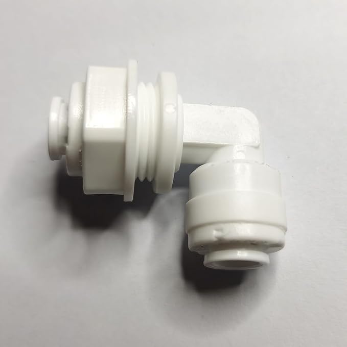Food-Grade Quick Connector Push-In Tube Fitting, 5/16" Bulkhead Connector Elbow by YZMSZ
